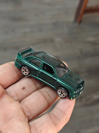 Hot Wheels 1992 BMW M3 - Green (Uncarded - New) - Kinder Logs