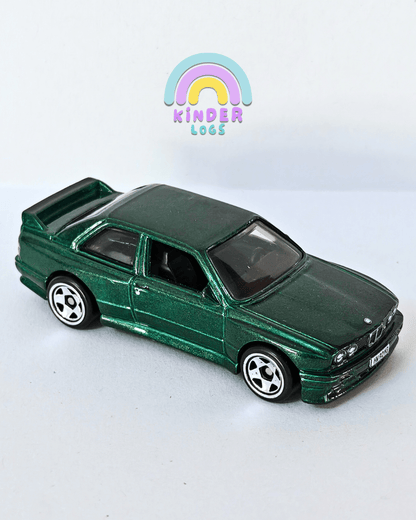 Hot Wheels 1992 BMW M3 - Green (Uncarded - New) - Kinder Logs