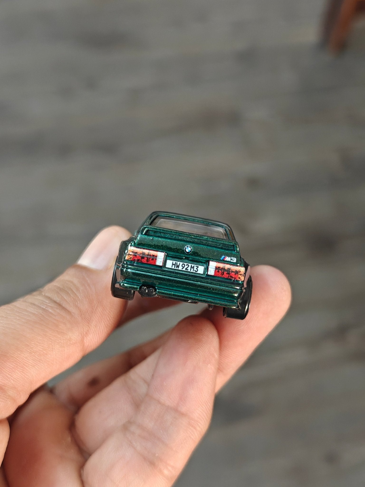 Hot Wheels 1992 BMW M3 - Green (Uncarded - New) - Kinder Logs