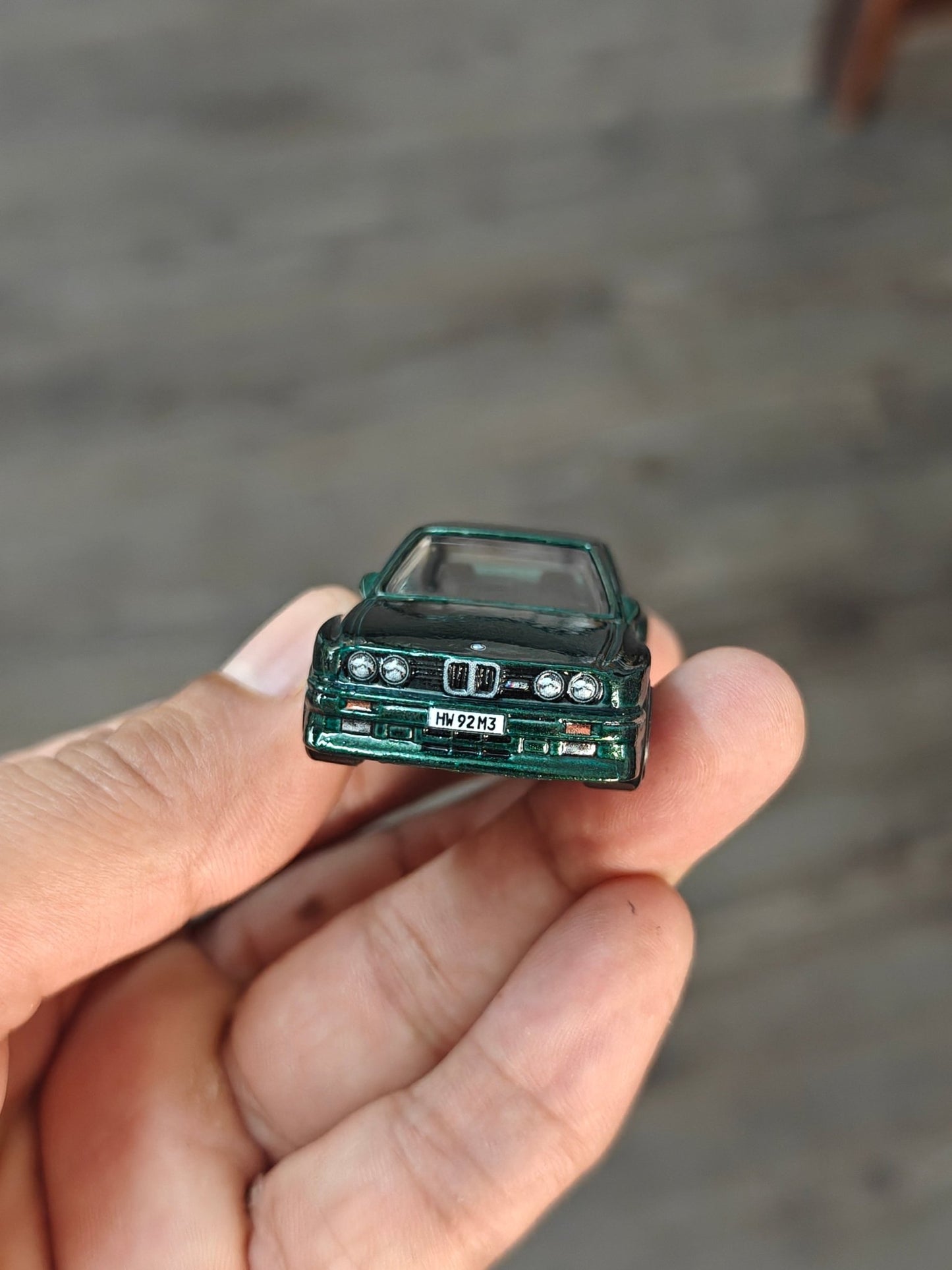 Hot Wheels 1992 BMW M3 - Green (Uncarded - New) - Kinder Logs