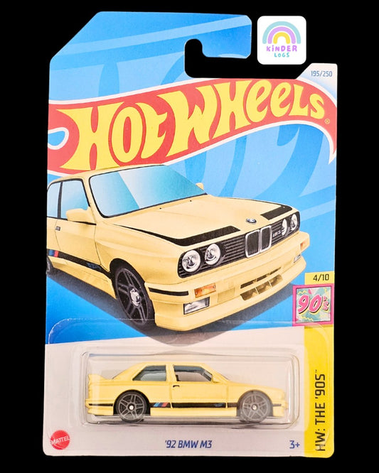 Hot Wheels 1992 BMW M3 (L Case) - Kinder Logs