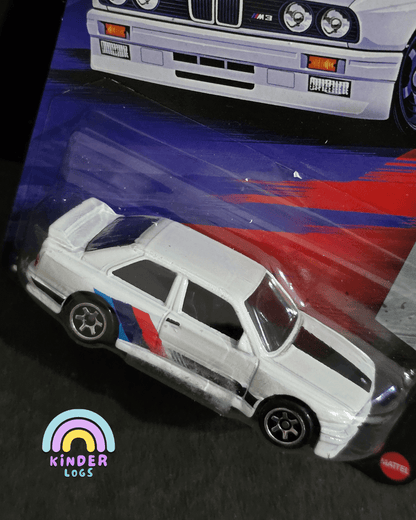 Hot Wheels 1992 BMW M3 - Silver Series (Imported) - Kinder Logs