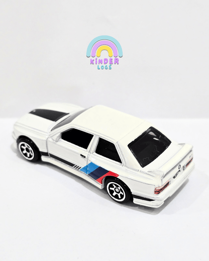 Hot Wheels 1992 BMW M3 - White (Uncarded) - Kinder Logs