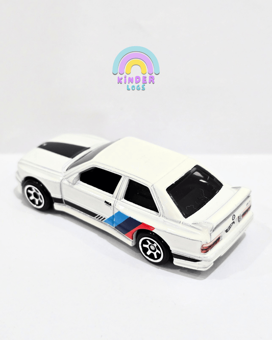 Hot Wheels 1992 BMW M3 - White (Uncarded) - Kinder Logs