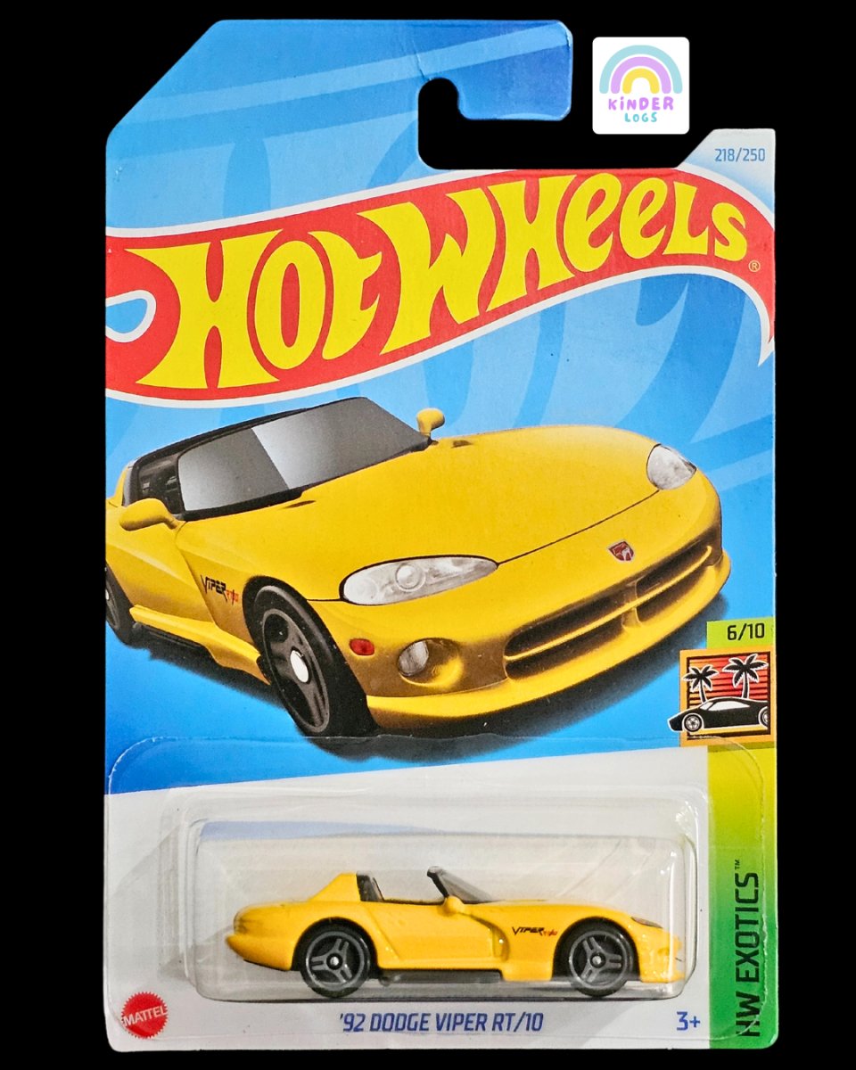 Hot Wheels 1992 Dodge Viper RT/10 (M Case) - Kinder Logs