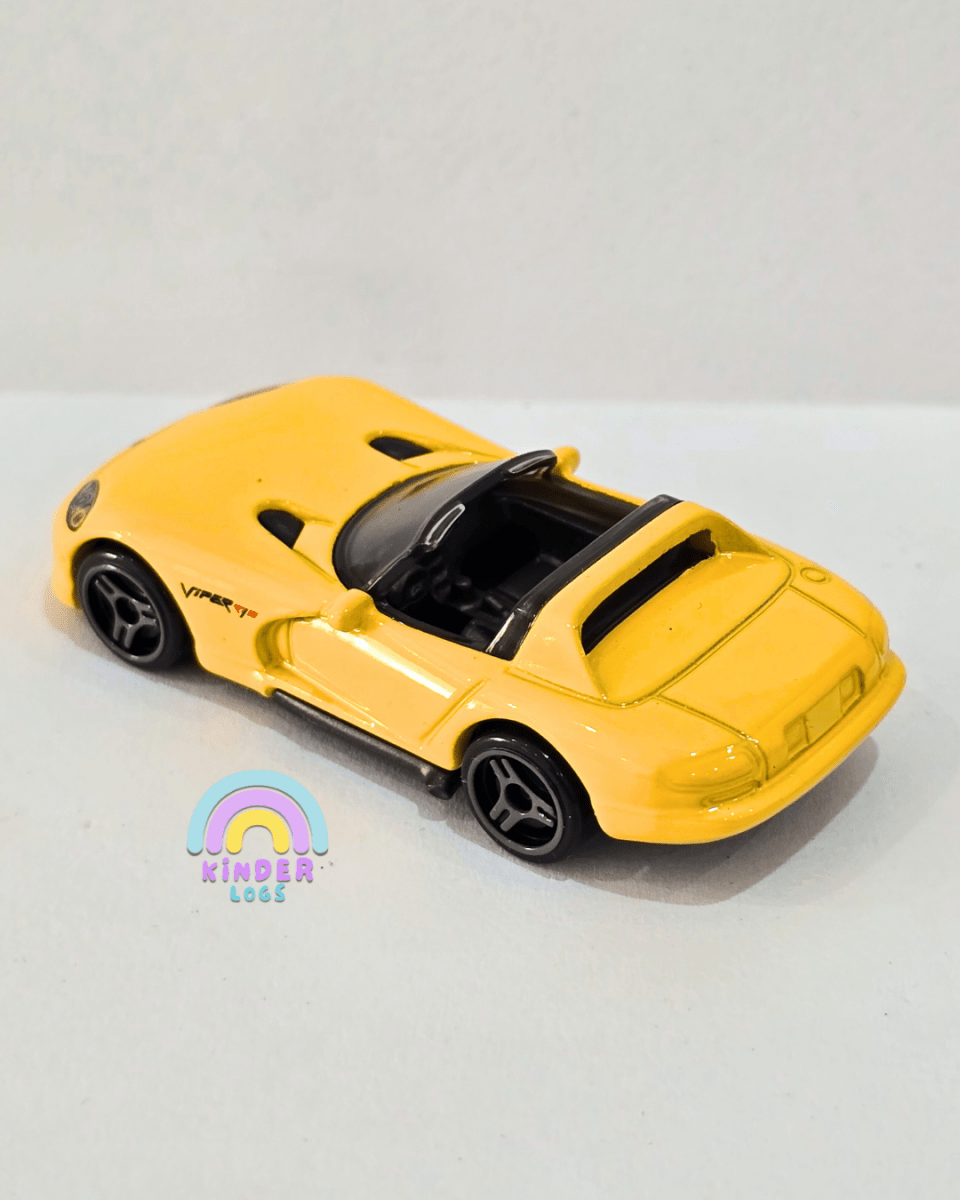 Hot Wheels 1992 Dodge Viper RT/10 - Yellow (Uncarded) - Kinder Logs