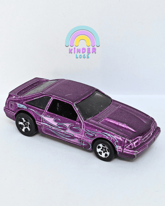 Hot Wheels 1992 Ford Mustang - Purple (Pre - Owned Car) - Kinder Logs