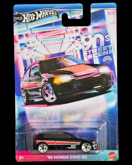 Hot Wheels 1992 Honda Civic EG (90s Street Scene) - Kinder Logs