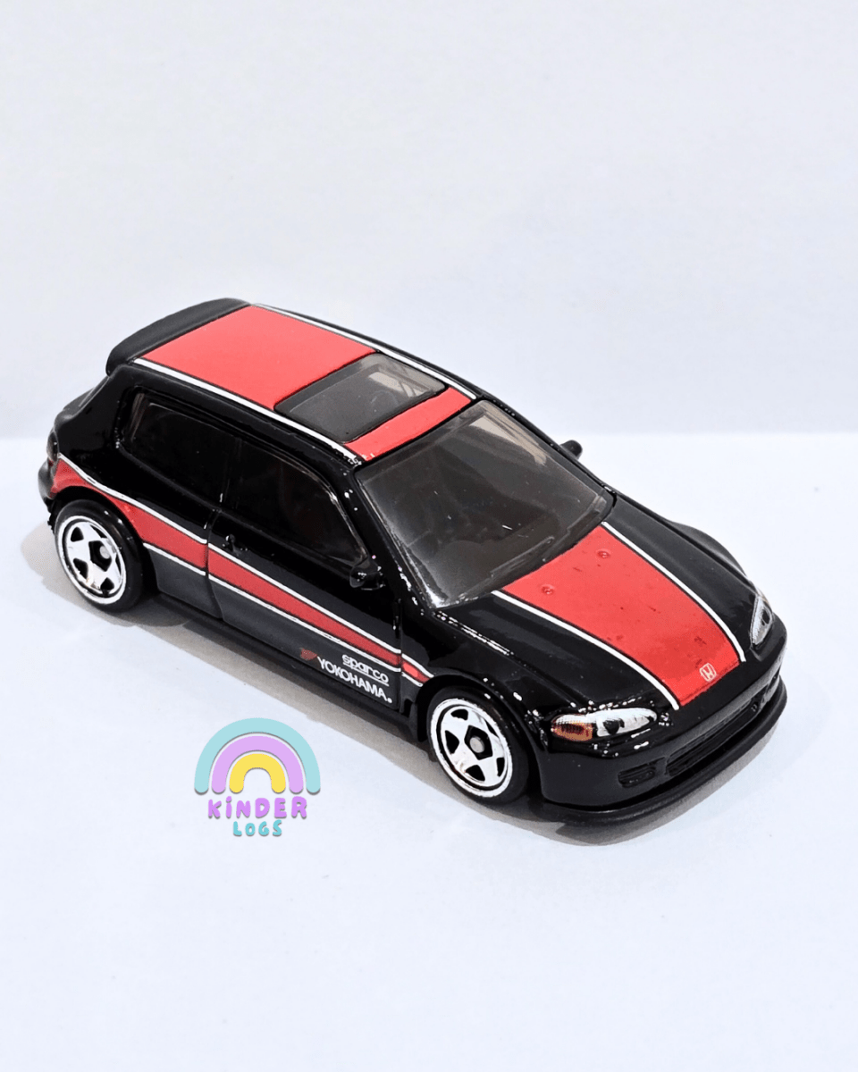 Hot Wheels 1992 Honda Civic EG - Black (Uncarded) - Kinder Logs