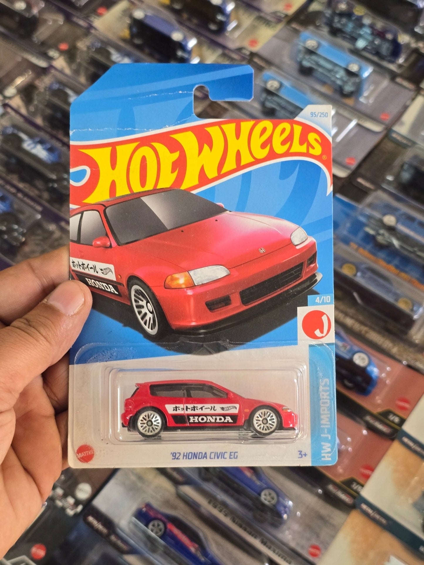 Hot Wheels 1992 Honda Civic EG - Rare Model - Kinder Logs