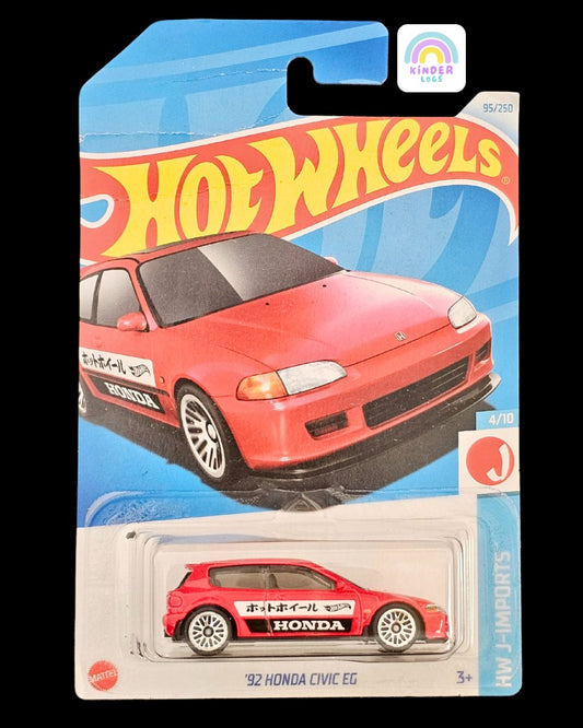 Hot Wheels 1992 Honda Civic EG - Rare Model - Kinder Logs