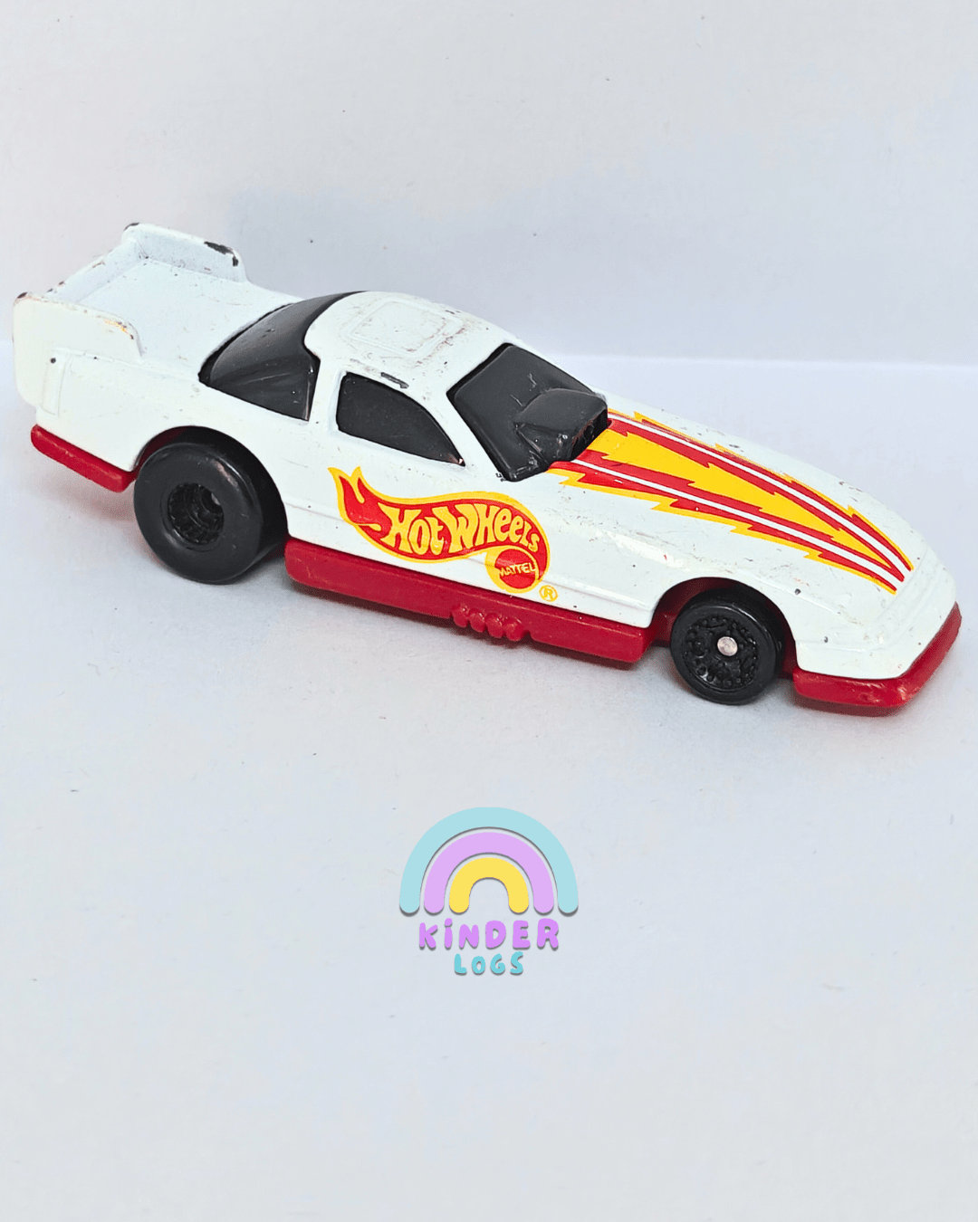 Hot Wheels 1993 Funny Car Dragster (Pre - Owned Car) - Kinder Logs