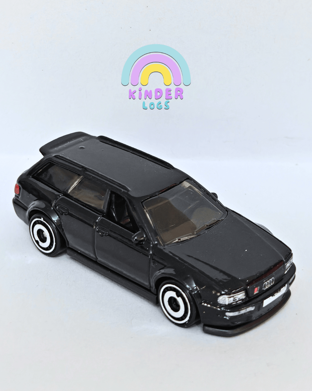 Hot Wheels 1994 Audi Avant RS2 - Black (Uncarded - New) - Kinder Logs