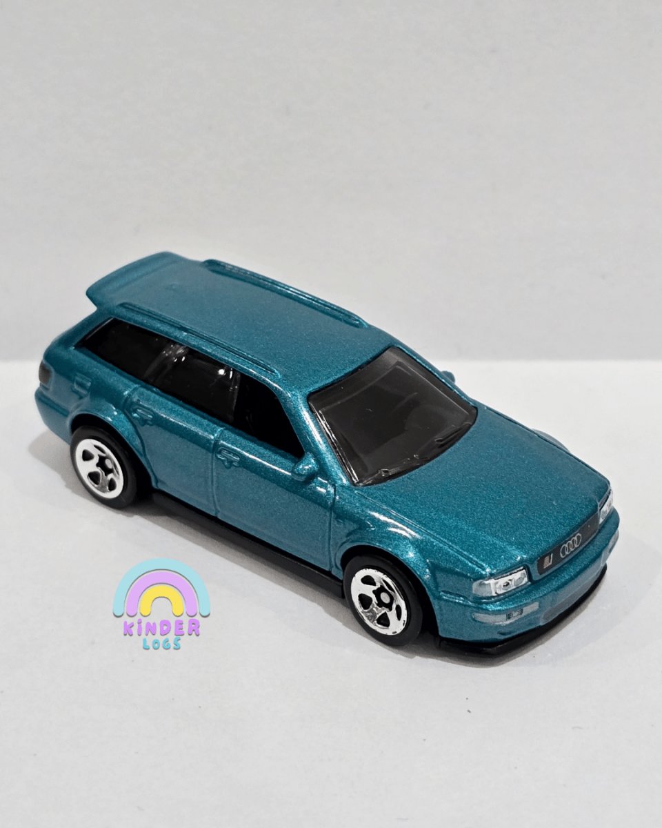 Hot Wheels 1994 Audi Avant RS2 - Teal (Uncarded) - Kinder Logs