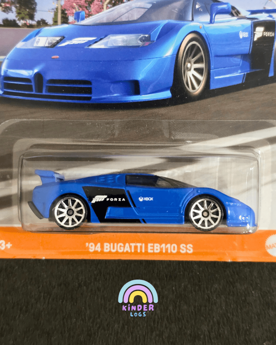 Hot Wheels 1994 Bugatti EB110 SS - Forza (Imported) - Kinder Logs