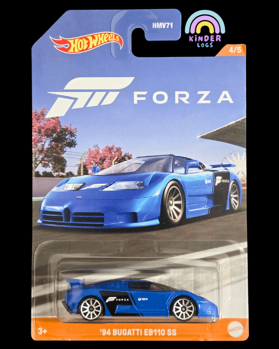 Hot Wheels 1994 Bugatti EB110 SS - Forza (Imported) - Kinder Logs