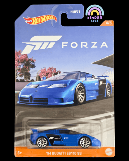 Hot Wheels 1994 Bugatti EB110 SS - Forza (Imported) - Kinder Logs