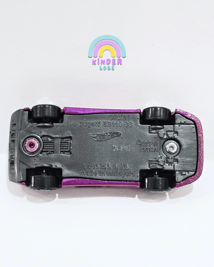 Hot Wheels 1994 Bugatti EB110 SS - Purple (Uncarded) - Kinder Logs
