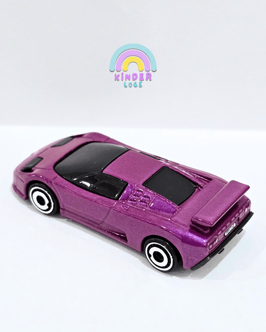 Hot Wheels 1994 Bugatti EB110 SS - Purple (Uncarded) - Kinder Logs