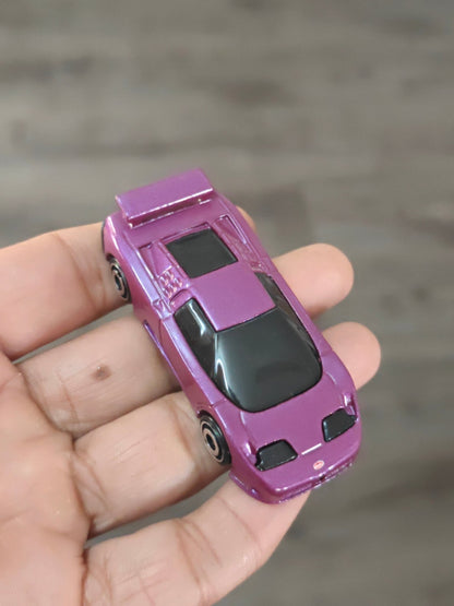Hot Wheels 1994 Bugatti EB110 SS - Purple (Uncarded - New) - Kinder Logs