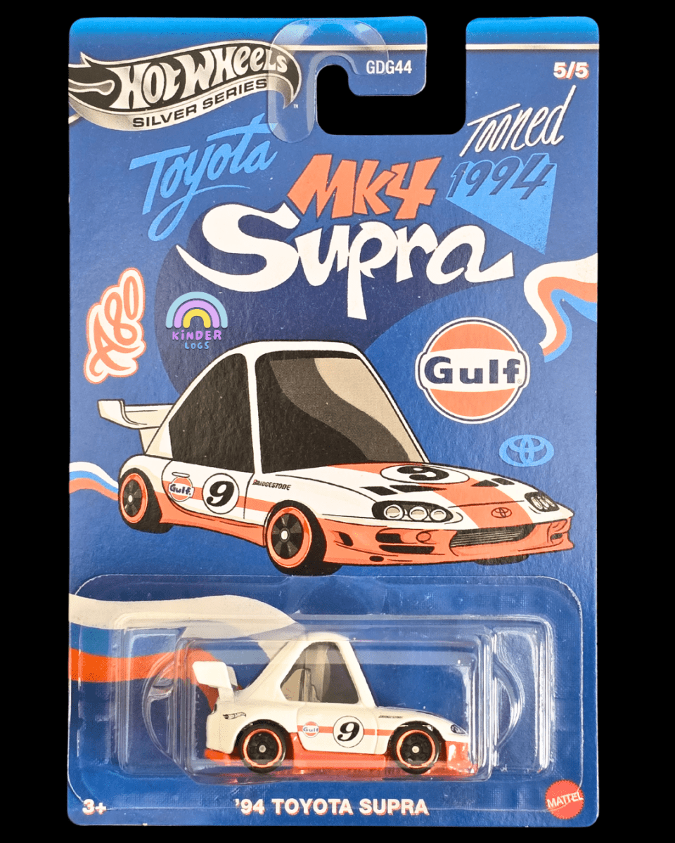 Hot Wheels 1994 Toyota Supra Gulf Edition (Imported) - Kinder Logs