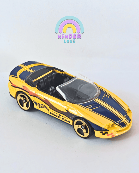Hot Wheels 1995 Camaro Convertible - Yellow (Uncarded - New) - Kinder Logs