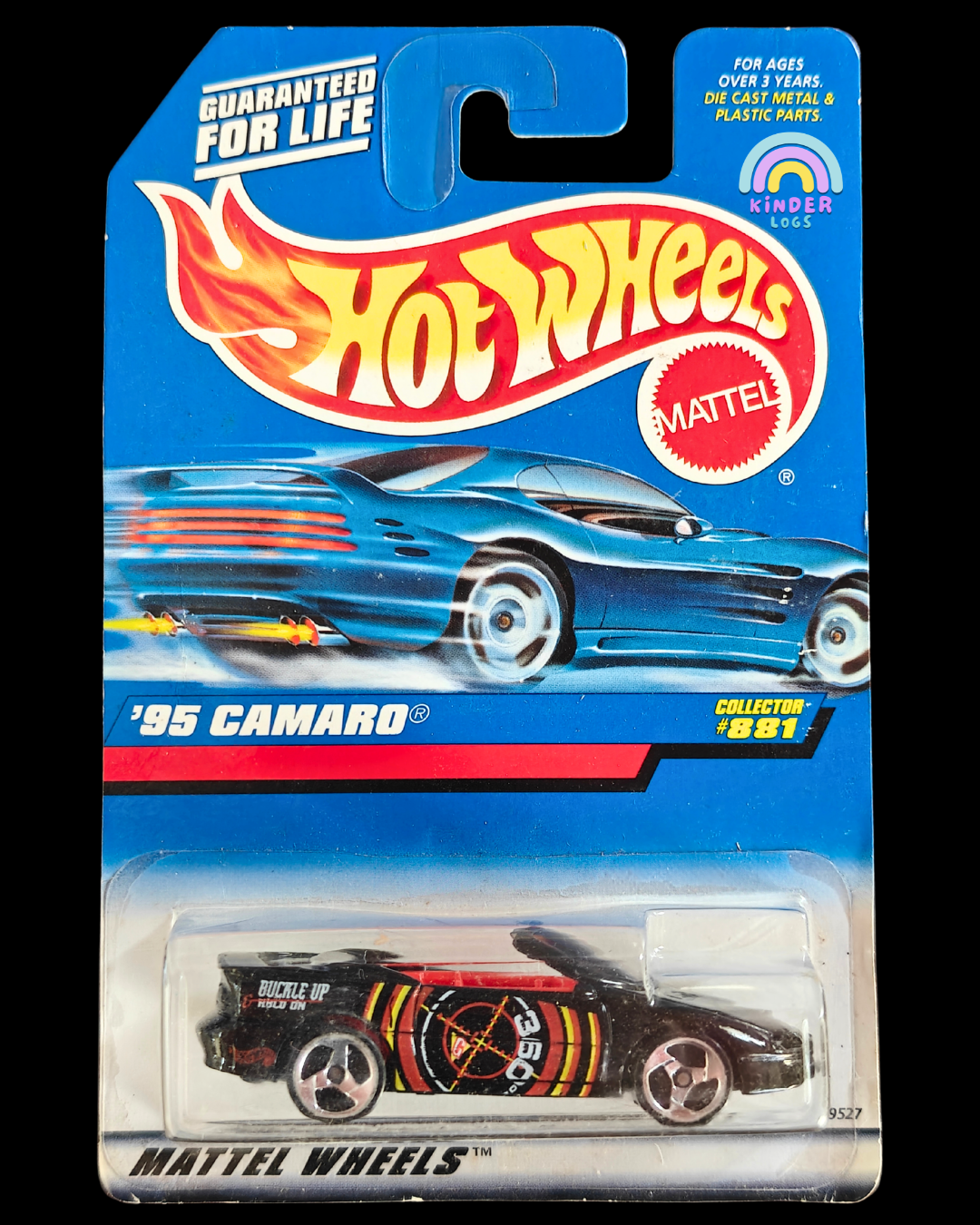 Hot Wheels 1995 Chevrolet Camaro - Collector 881 (Imported) - Kinder Logs