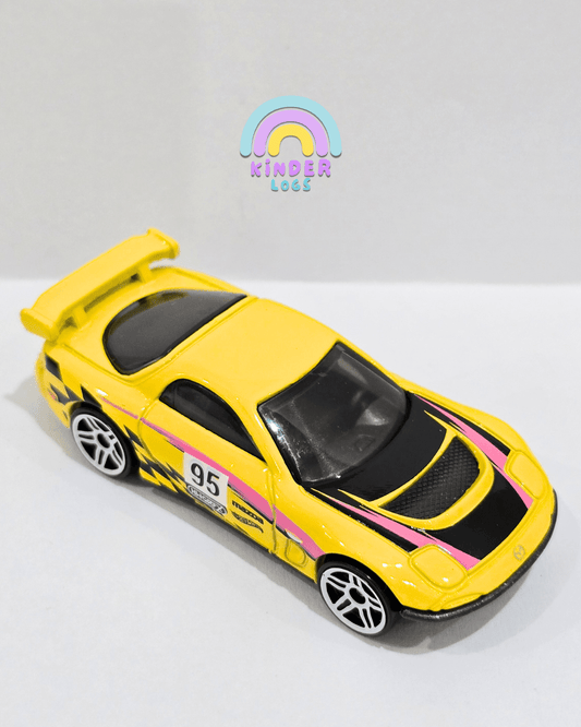 Hot Wheels 1995 Mazda RX - 7 Drift Car (Uncarded) - Kinder Logs