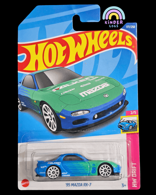 Hot Wheels 1995 Mazda RX - 7 Falken Edition - Kinder Logs