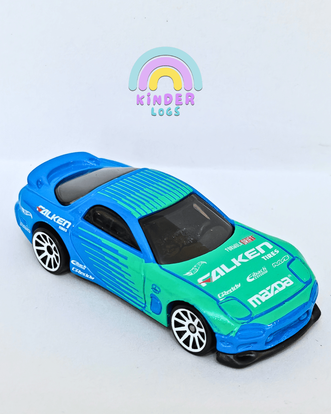 Hot Wheels 1995 Mazda RX-7 Falken Edition (Uncarded - New) - Kinder Logs