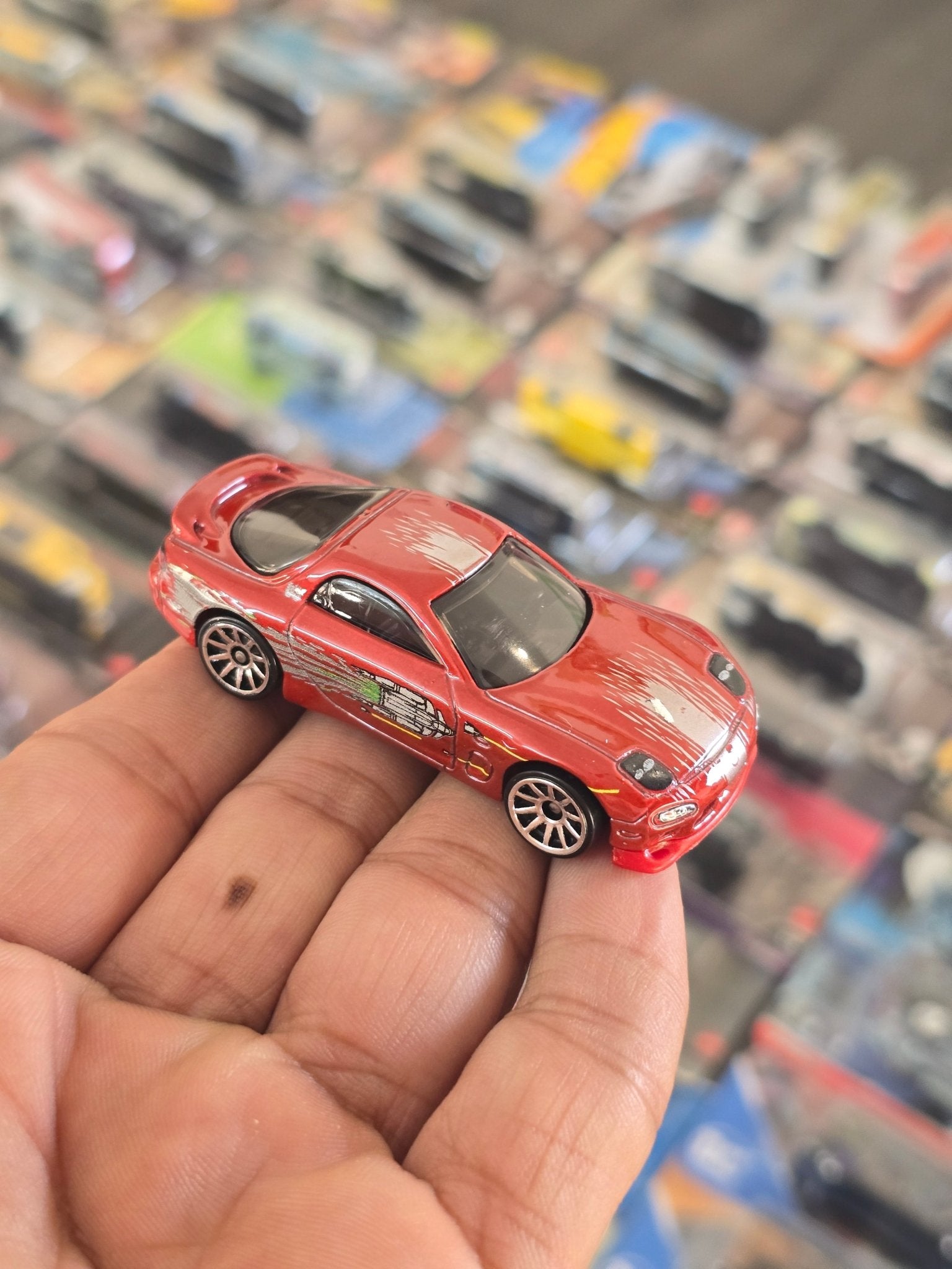 Hot Wheels 1995 Mazda RX - 7 - Fast And Furious (Uncarded) - Kinder Logs