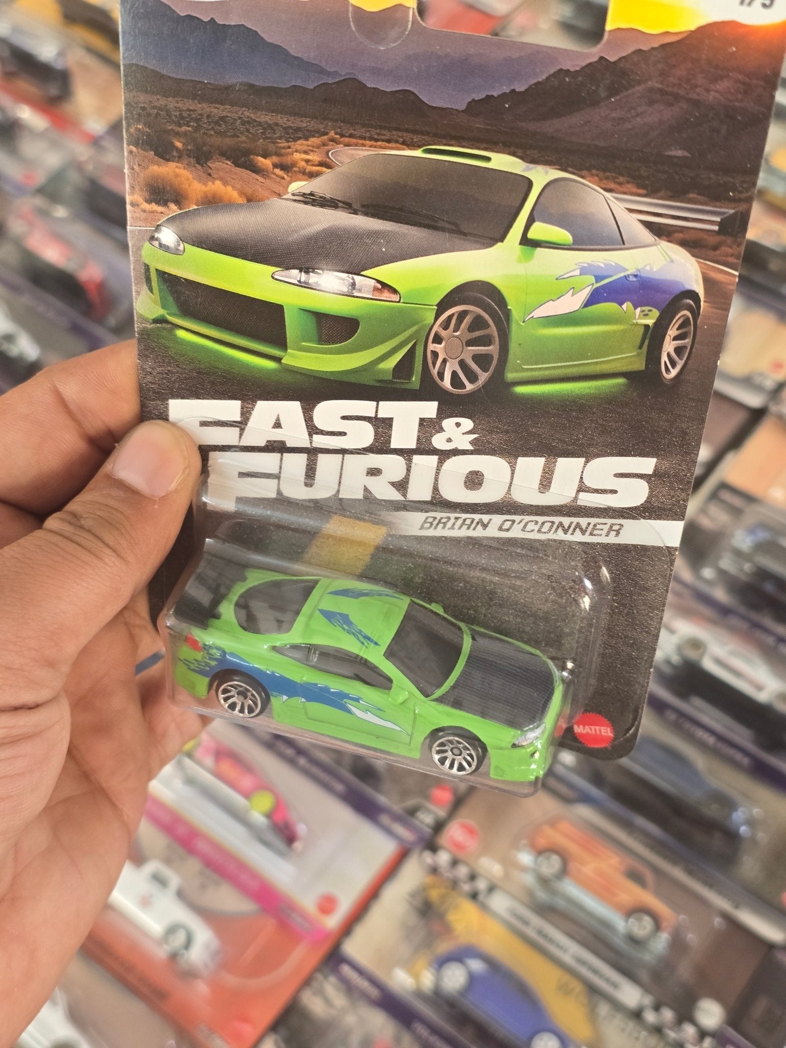 Hot Wheels 1995 Mitsubishi Eclipse - Fast & Furious Brian O'Conner - Kinder Logs