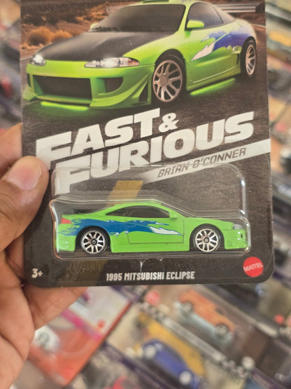 Hot Wheels 1995 Mitsubishi Eclipse - Fast & Furious Brian O'Conner - Kinder Logs