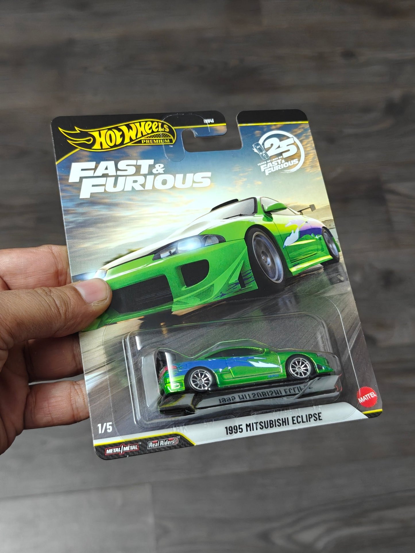 Hot Wheels 1995 Mitsubishi Eclipse Special Fast & Furious CHASE Car - Kinder Logs