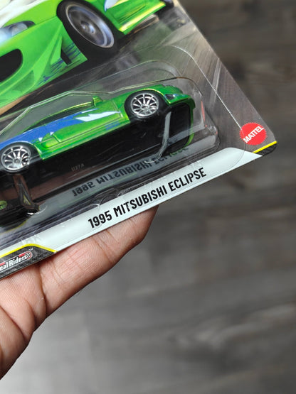 Hot Wheels 1995 Mitsubishi Eclipse Special Fast & Furious CHASE Car - Kinder Logs