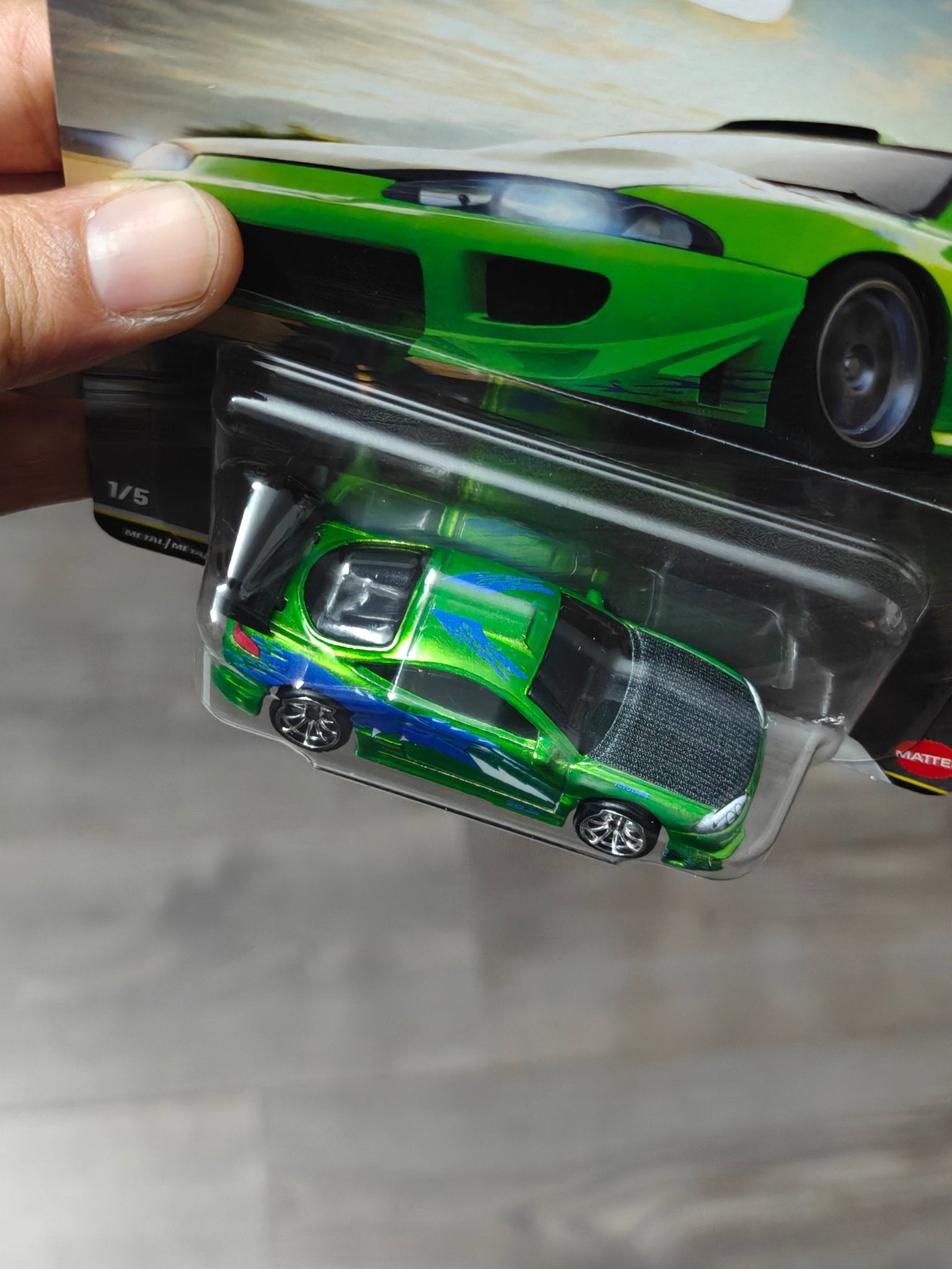 Hot Wheels 1995 Mitsubishi Eclipse Special Fast & Furious CHASE Car - Kinder Logs