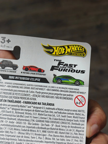 Hot Wheels 1995 Mitsubishi Eclipse Special Fast & Furious CHASE Car - Kinder Logs