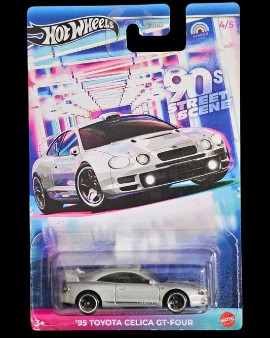 Hot Wheels 1995 Toyota Celica GT - FOUR (90s Street Scene) - Kinder Logs