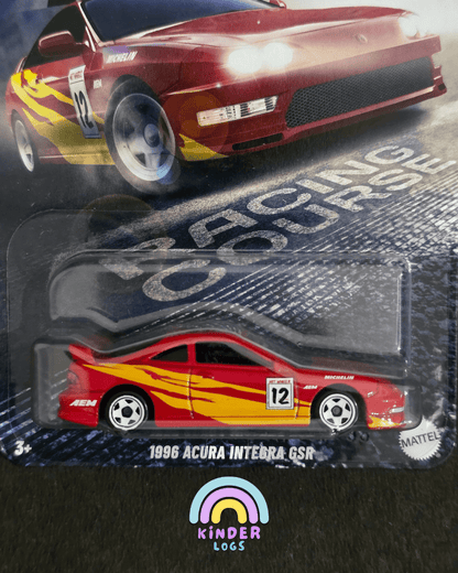 Hot Wheels 1996 Acura Integra GSR - Fast & Furious Racing Course (Imported) - Kinder Logs