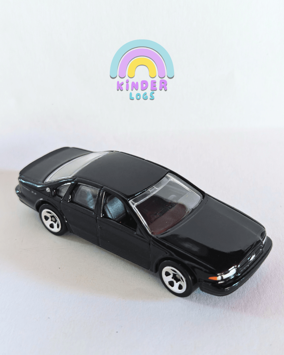 Hot Wheels 1996 Chevrolet Impala SS - Black (Uncarded) - Kinder Logs