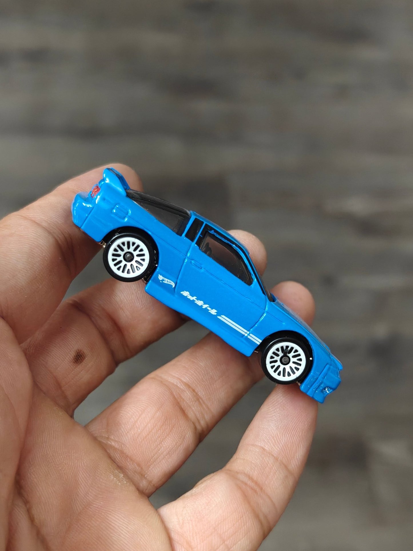 Hot Wheels 1996 Nissan 180SX Type X - Blue (Uncarded - New) - Kinder Logs