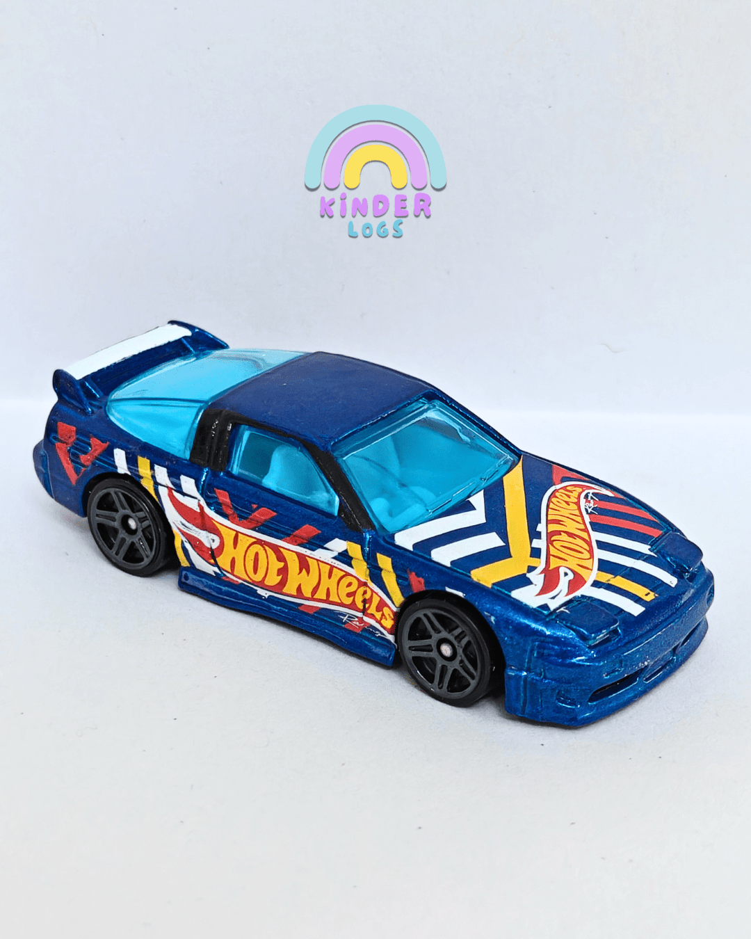 Hot Wheels 1996 Nissan 180SX Type X Graphics Edition (Uncarded - New) - Kinder Logs