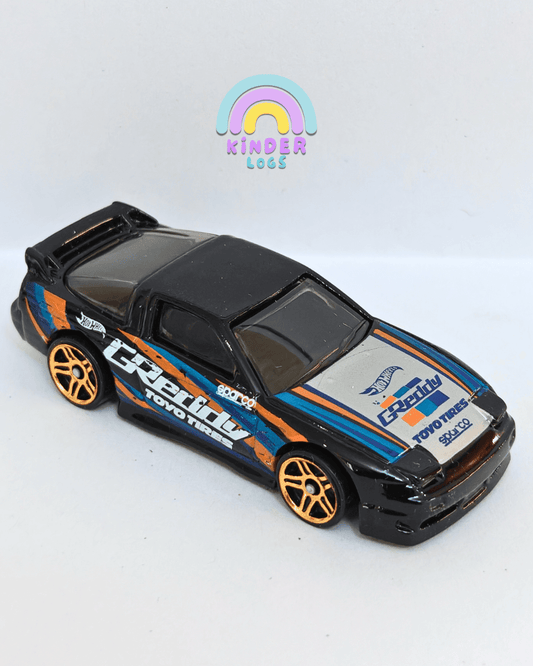Hot Wheels 1996 Nissan 180SX Type X GReddy Toyo Tyres (Uncarded - New) - Kinder Logs