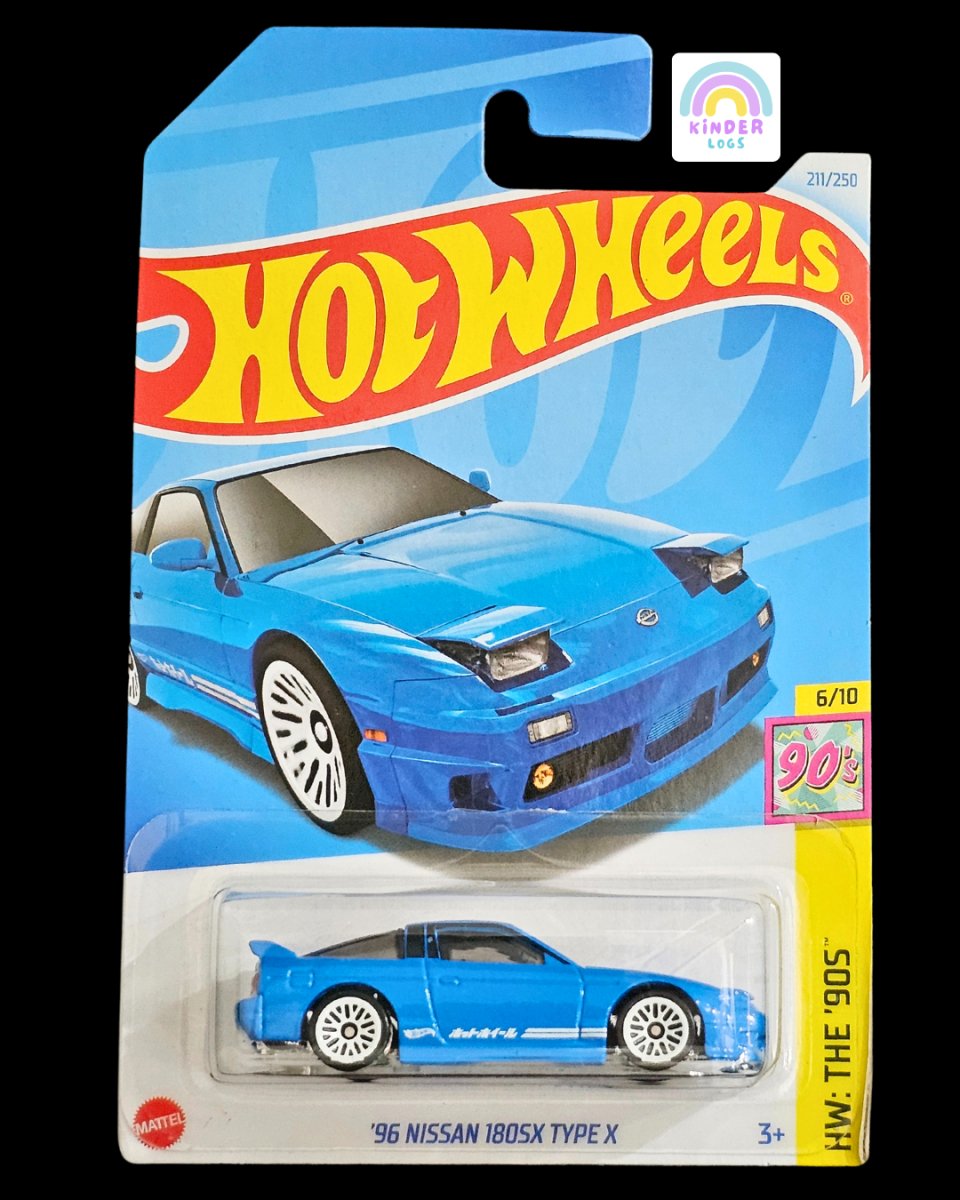 Hot Wheels 1996 Nissan 180SX Type X (M Case) - Kinder Logs