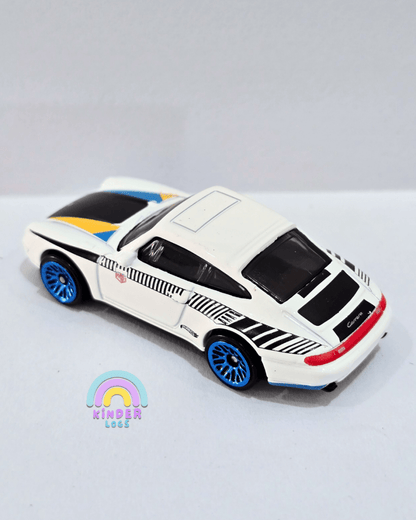 Hot Wheels 1996 Porsche Carrera - White (Uncarded) - Kinder Logs