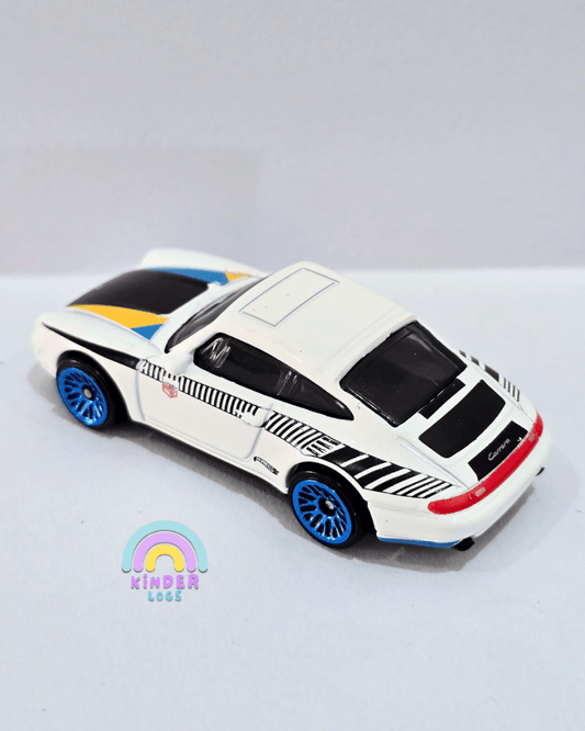 Hot Wheels 1996 Porsche Carrera - White (Uncarded) - Kinder Logs