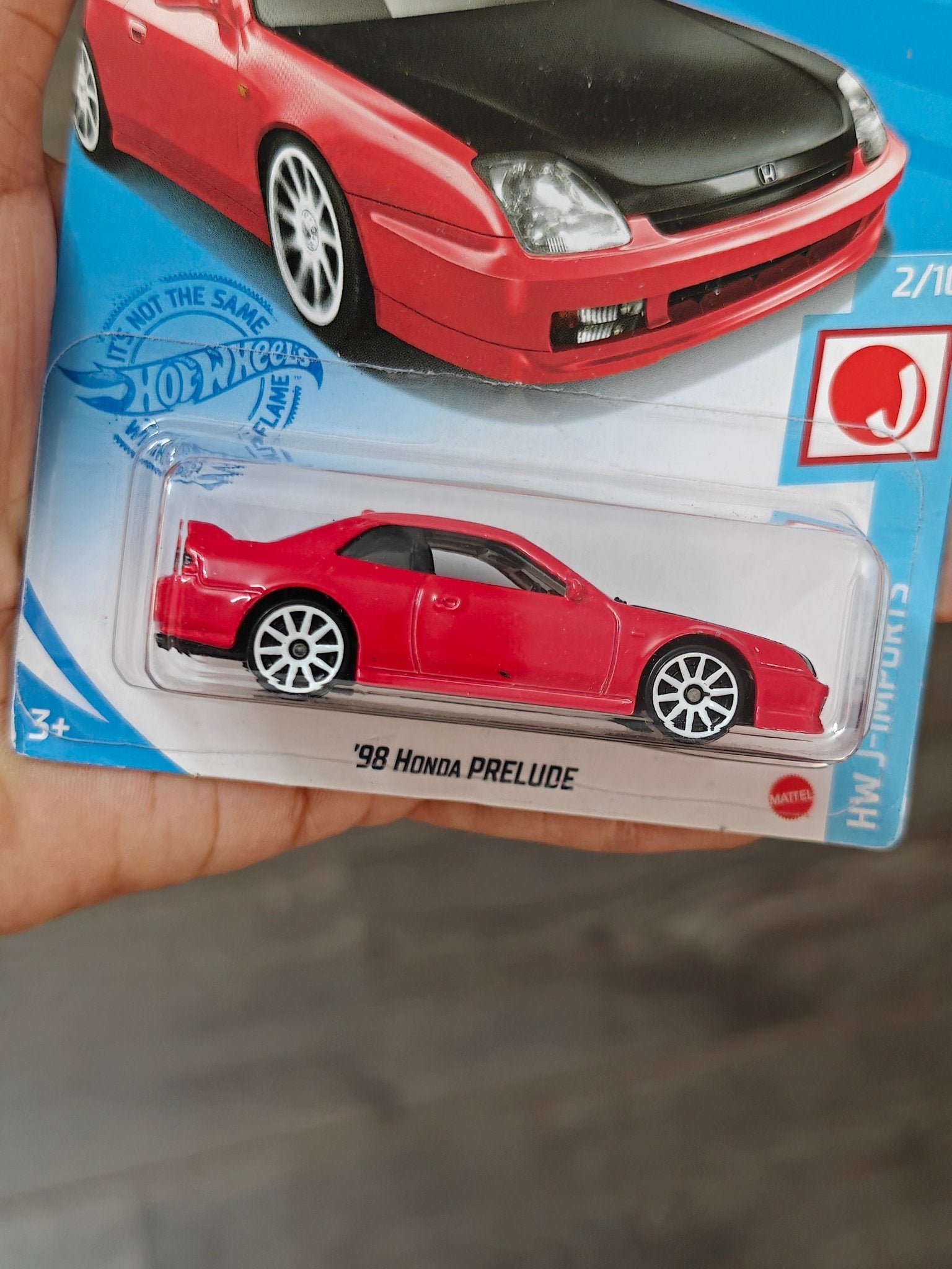 Hot Wheels 1998 Honda Prelude - Red (Imported) - Kinder Logs
