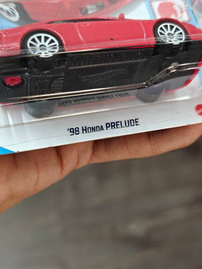 Hot Wheels 1998 Honda Prelude - Red (Imported) - Kinder Logs