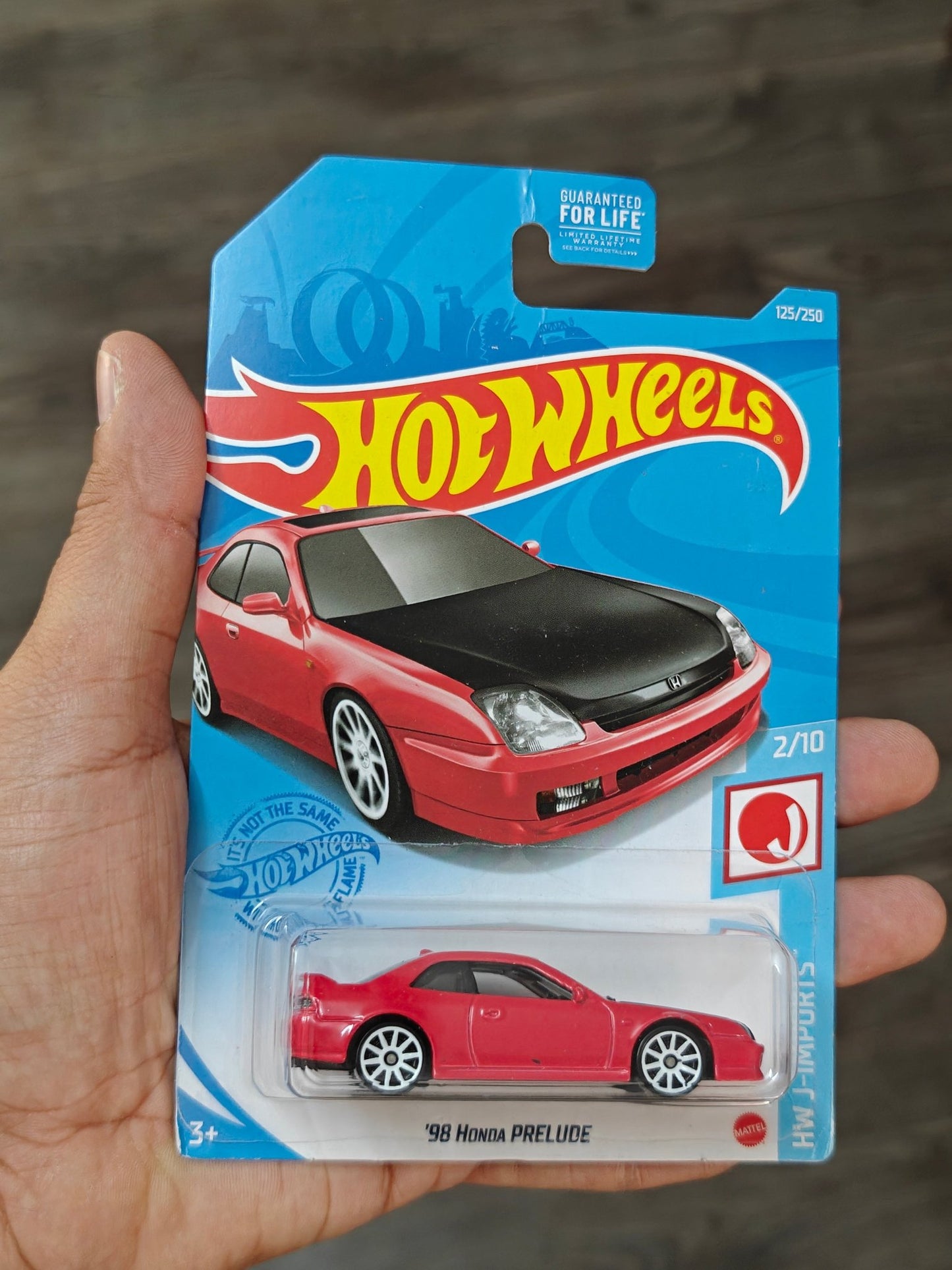 Hot Wheels 1998 Honda Prelude - Red (Imported) - Kinder Logs