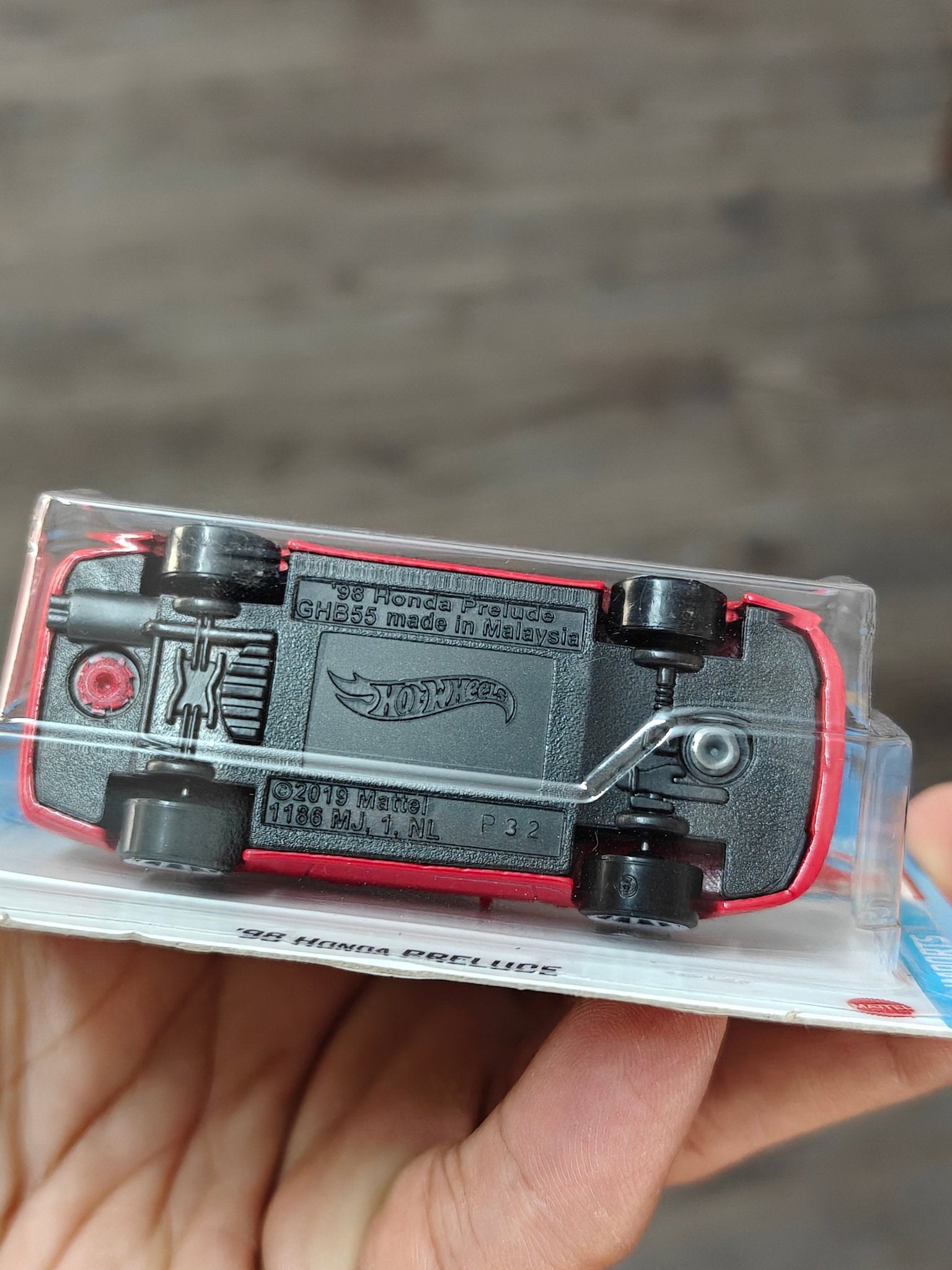 Hot Wheels 1998 Honda Prelude - Red (Imported) - Kinder Logs